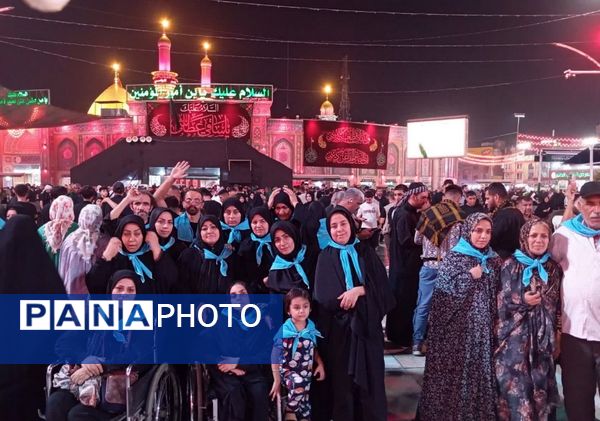 حضور کاروان زائر اولی‌های قم در کربلا