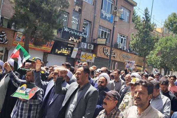 خروش وحدت‌آفرین مردم سنندج در حمایت از مظلومان فلسطین
