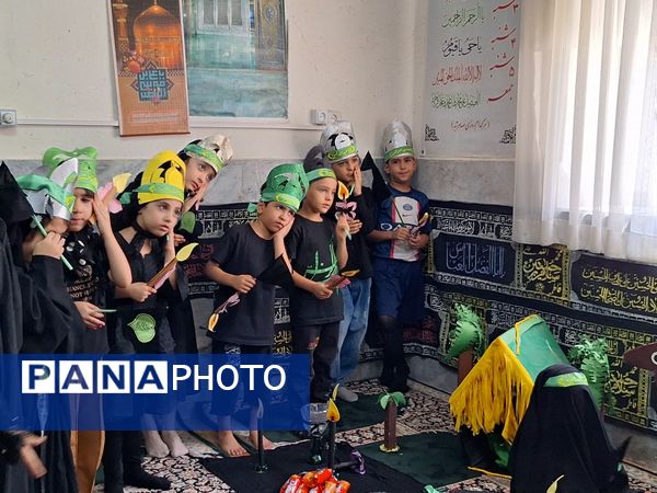 نوآموزان قرآنی دارالقرآن امام علی(ع) در سوگ شهادت حضرت رقیه 