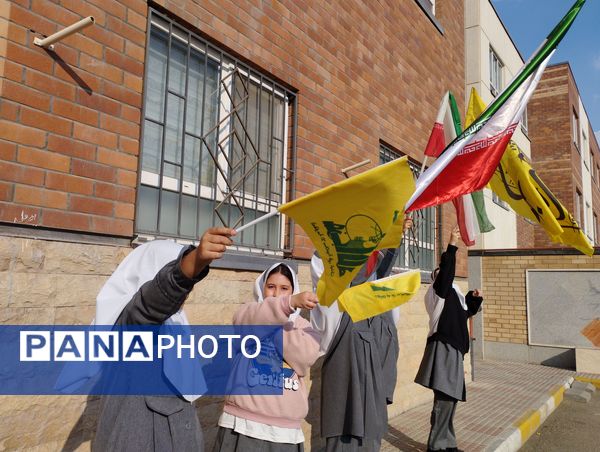 جشن سراسری به شکرانه پیروزی مردم غزه در مدرسه نشاط اسلامشهر