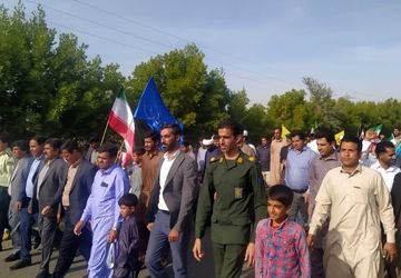 حماسه حضور مردم چاه‌دادخدا در یوم‌الله ۲۲ بهمن