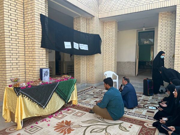 آغاز روز دانش‌آموزان رودخانه با قرائت زیارت عاشورا
