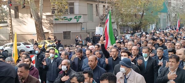 تشییع و تدفین پیکر شهید گمنام در اداره کل آموزش و پرورش شهر تهران