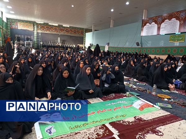 مراسم گرامیداشت یاد و خاطره شهدای خدمت به میزبانی بسیج جامعه زنان و سپاه پاسداران خلیل آباد