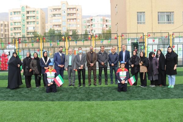 افتتاح زمین چمن مصنوعی دبستان شهدای پاسدار؛ گامی برای نشاط و سلامت دانش‌آموزان