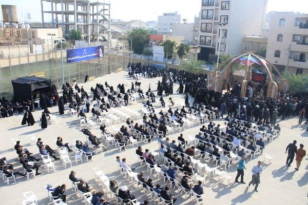 تشییع پیکر مطهره شهید گمنام در دانشگاه فرهنگیان بوشهر