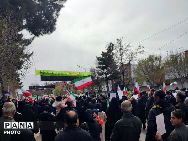قاب پانا میزبان راهپیمایی روز قدس در شهرستان نیشابور 