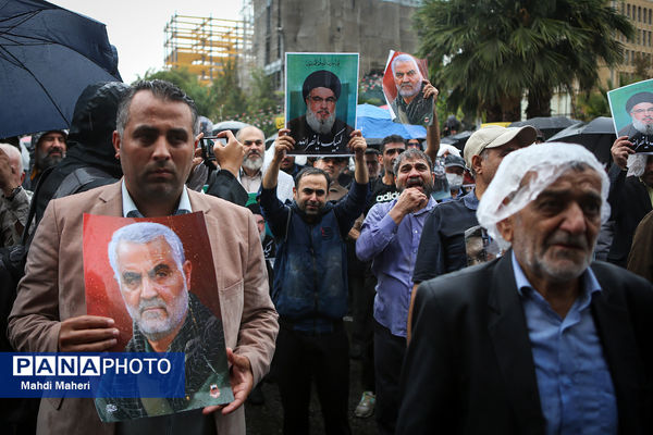 تجمع مردم در محکومیت جنایات رژیم صهیونیستی