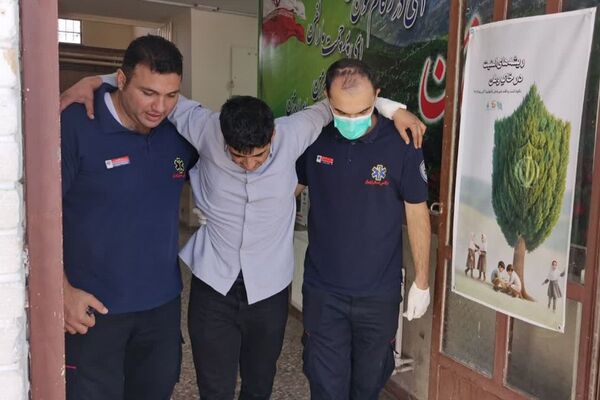 رزمایش پدافند غیرعامل در هنرستان امام‌علی(ع) شهرستان فیروزکوه