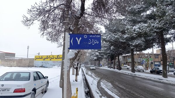 بارش زیبای برف پاییزی در شهرستان نیشابور 