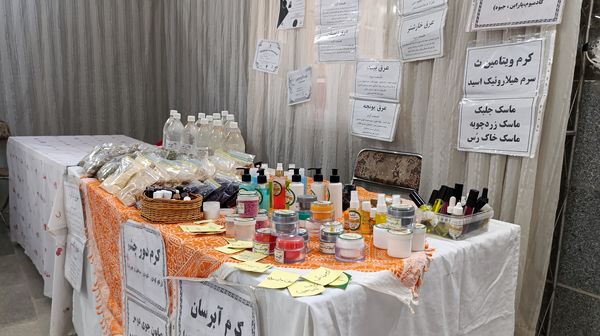 نمایشگاه دستاوردها و توانمندی بانوان روستایی در روستای بشرآباد