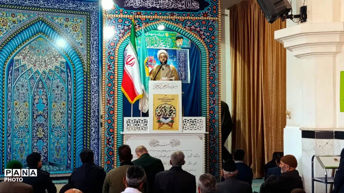 نخستین نماز جمعه ماه مبارک رمضان در شهرستان خلیل‌آباد 