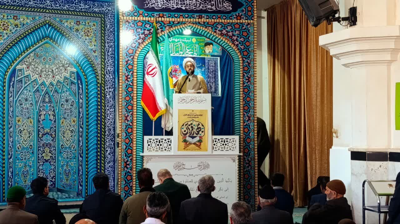 نخستین نماز جمعه ماه مبارک رمضان در شهرستان خلیل‌آباد 