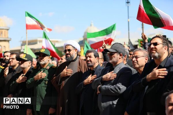 مراسم چهلمین روز شهادت قائد شهید حضرت آیت‌الله امام خامنه‌ای در همدان