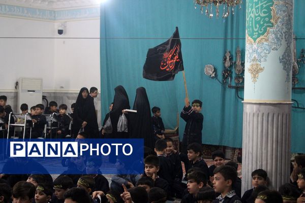 عزاداری دانش‌آموزان قم در آستان مقدس امامزاده سیدعلی(ع)