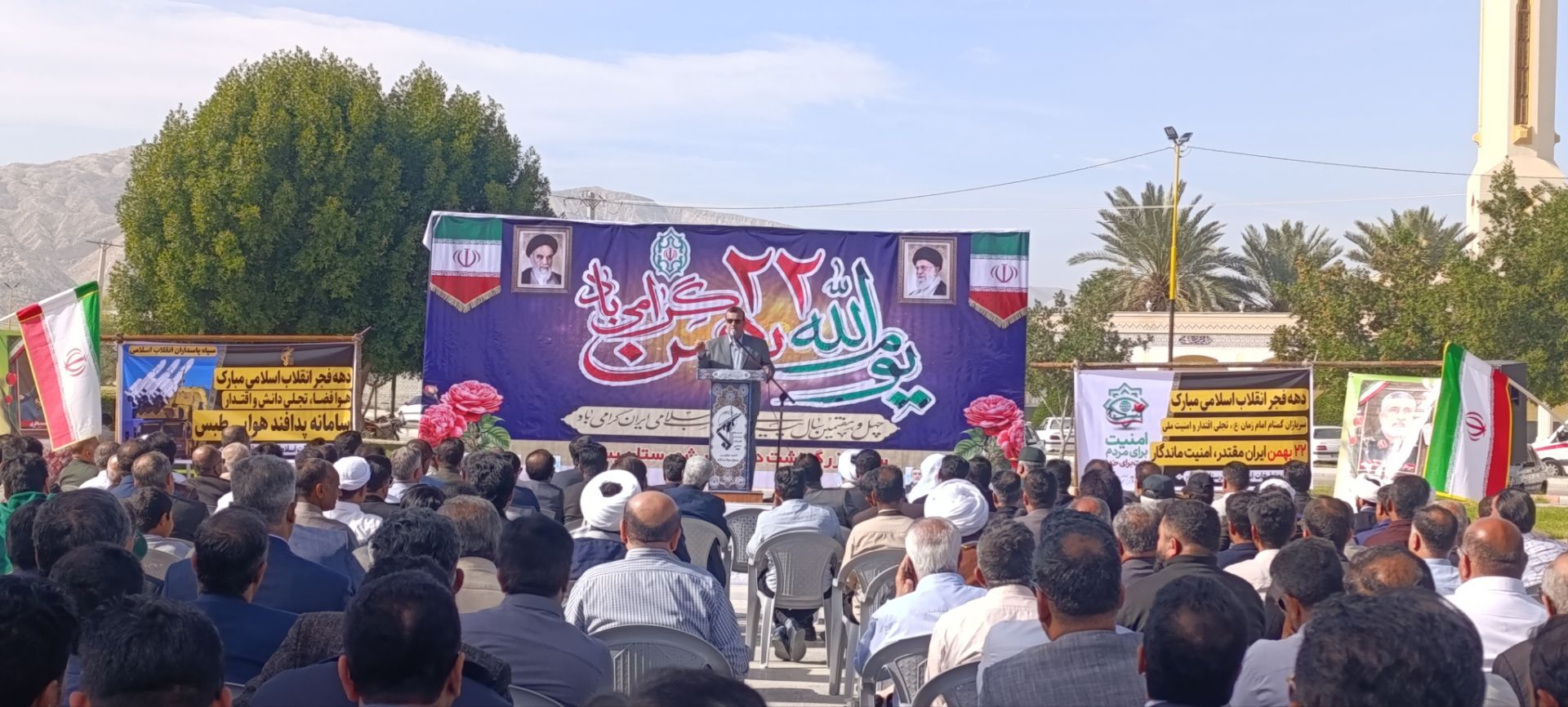 راهپیمایی دشمن‌شکن ۲۲ بهمن در بستک؛ نماد وحدت و همدلی مردم