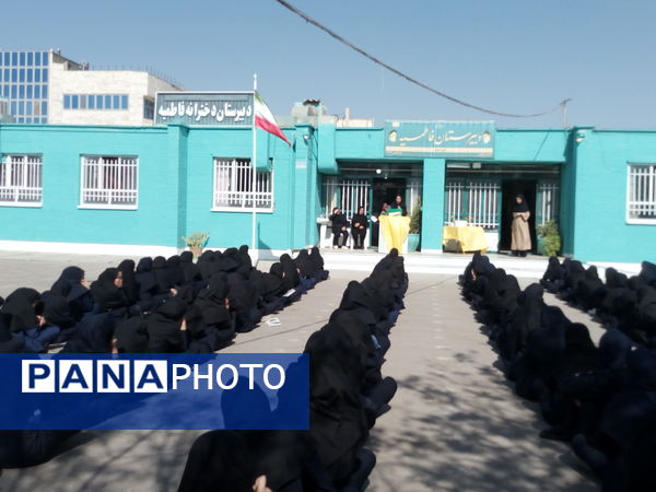 مراسم ولادت حضرت زینب و روز پرستار در دبیرستان فاطمیه