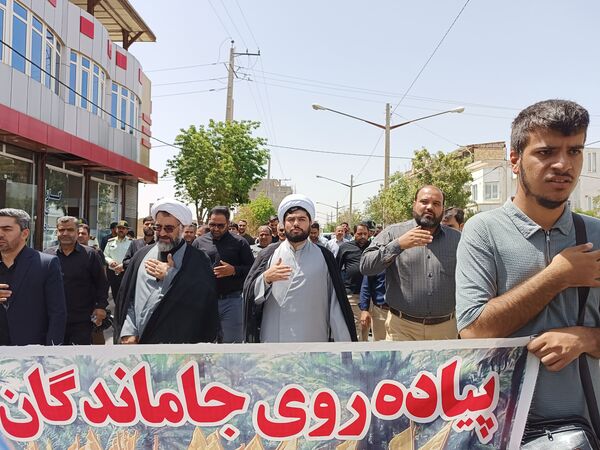 برگزاری پیاده‌روی جاماندگان اربعین حسینی در دهگلان با حضور پرشور مردم