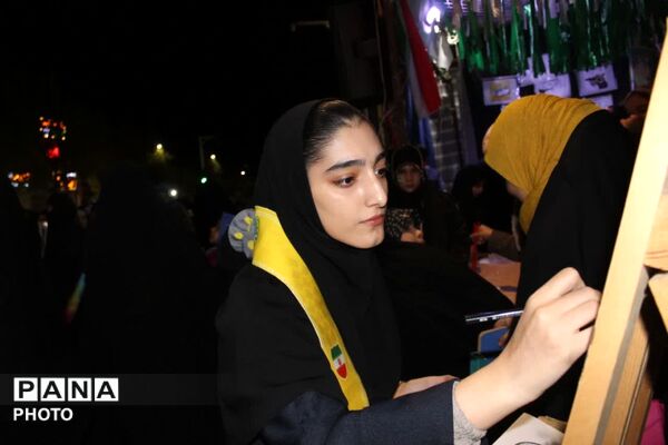 مراسم سازمان دانش‌آموزی فاروج به یاد دانش‌آموزان شهید میناب