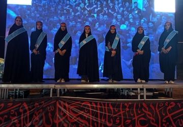 درخشش گروه سرود زیتون هلال در مسیر پیاده‌روی اربعین 