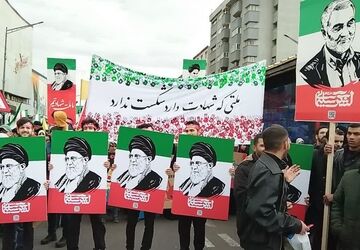 حضور نو راویان سرای امید در راهپیمایی ۲۲ بهمن