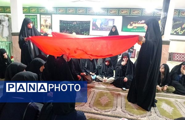 آیین شام غریبان دختران زینبی در آشخانه