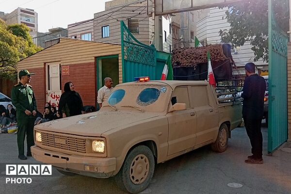 مراسم یادبود شهدای دانش‌آموز مدرسه شجره طیبه میناب