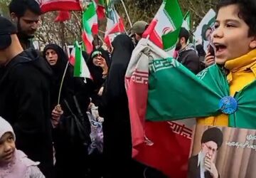 فریاد انتقام نوجوانان قمی علیه دشمن آمریکایی صهیونیستی