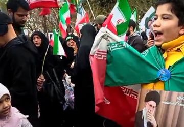 فریاد انتقام نوجوانان قمی علیه دشمن آمریکایی صهیونیستی