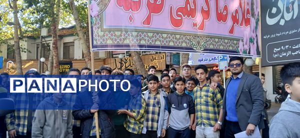 حضور پرشور مردم در راهپیمایی ۱۳ آبان طرقبه