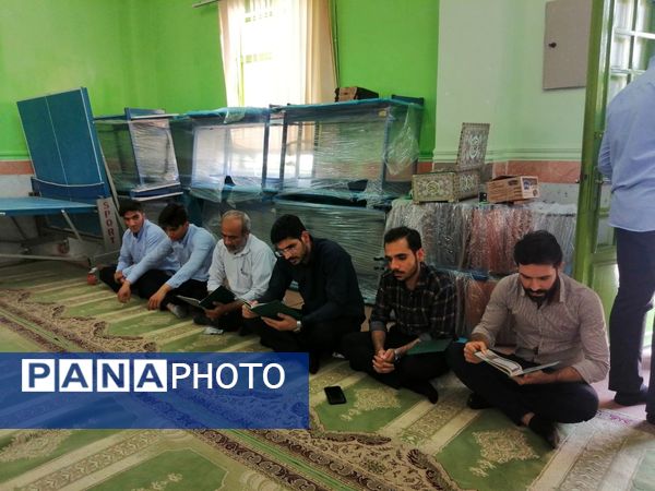  مراسم یادبود سید مقاومت توسط دانش‌آموزان تنگستانی 