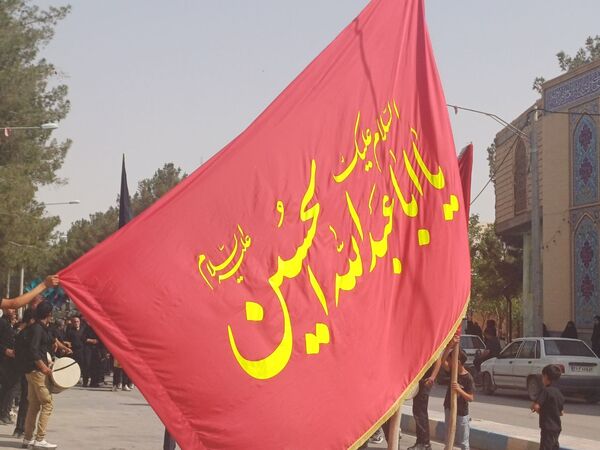 قافله عزاداری تاسوعای حسینی در شهر حبیب آباد