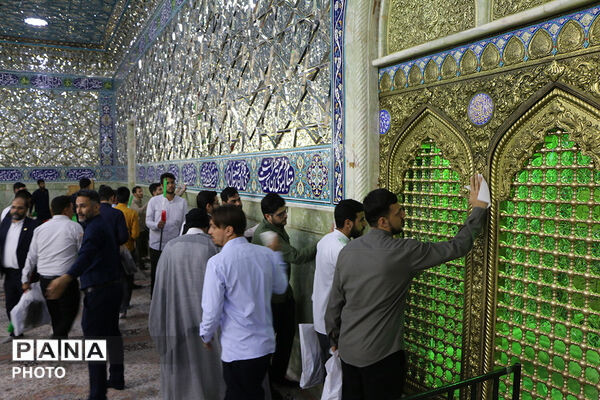 جشن ازدواج طلبگی ۲۰۰ زوج در حرم حضرت معصومه(س)