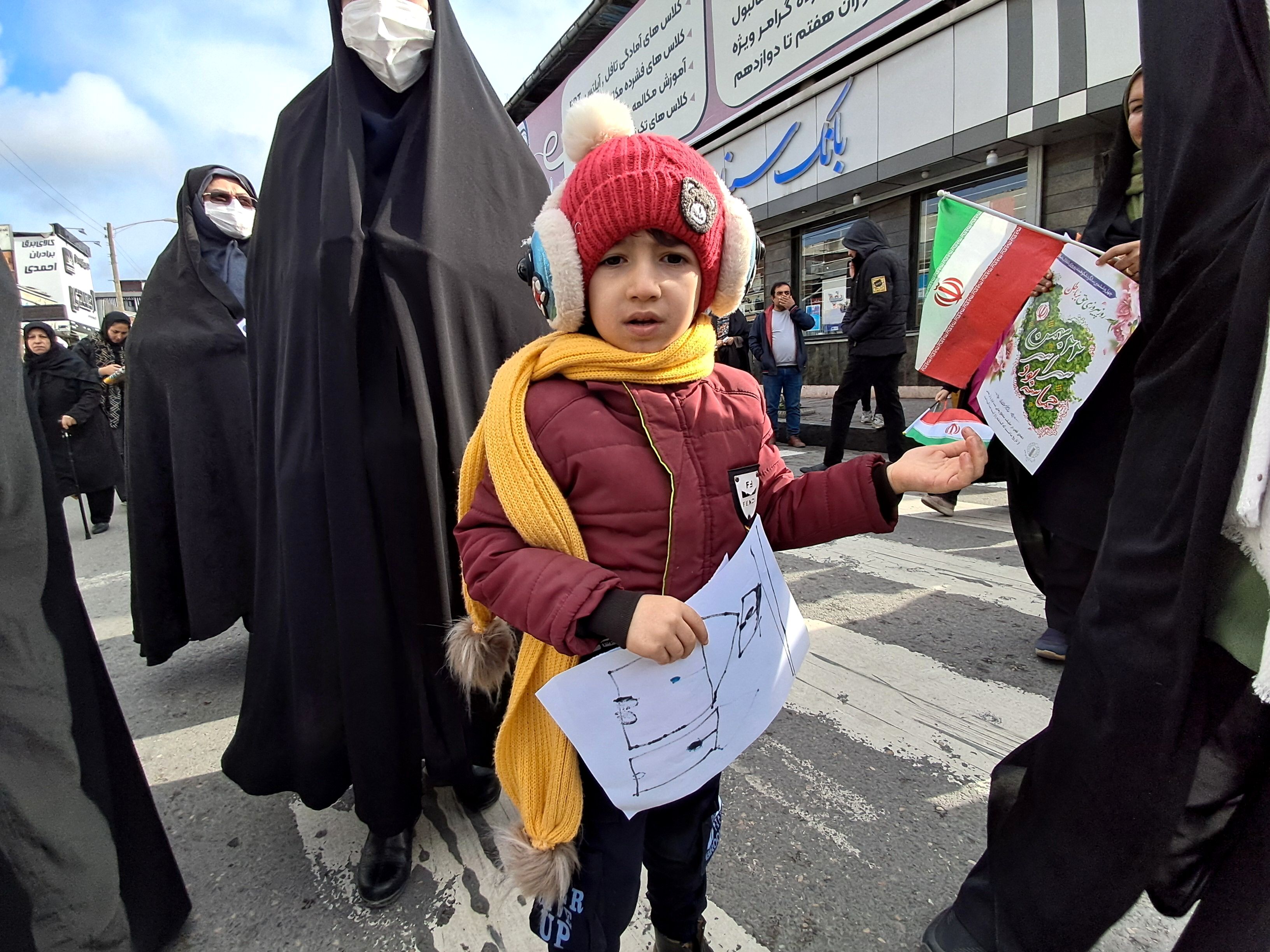 حماسه دهه نودی‌ها در راهپیمایی ۲۲ بهمن قائمشهر