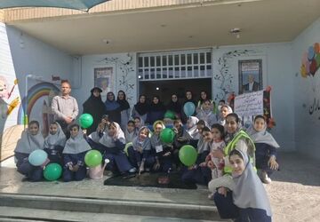 اجرای طرح «هر مدرسه یک نهالستان» در دبستان برادران نیر