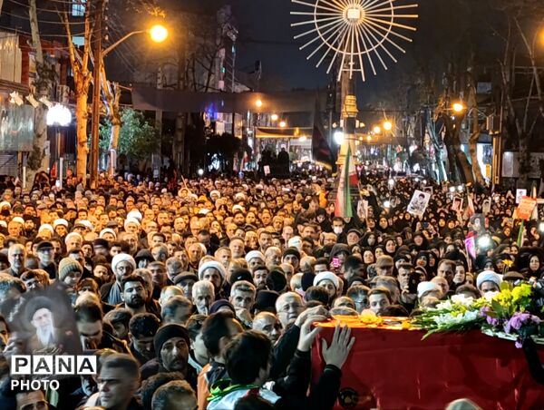 وداع با پیکر امیر سرتیپ دوم شهید دکتر یوسف رهبر دریاسری