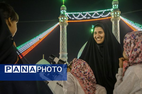 رصد زیباترین خسوف قرن از آسمان مسجد جمکران