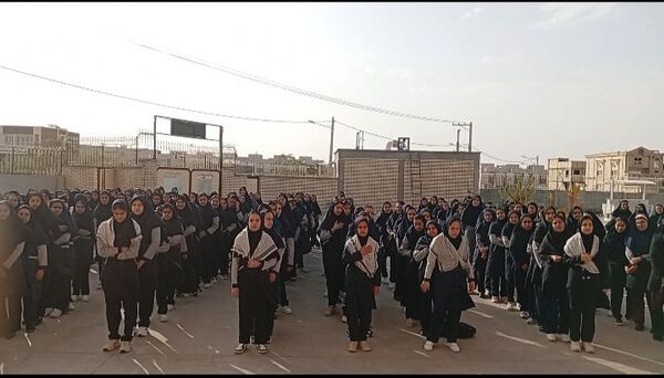 مراسم زنگ مهر در دبیرستان مشکات