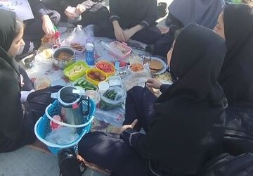  عصرانه سلامت در مدرسه خدیجه کبری شهر ماژین