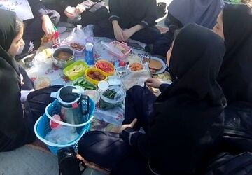  عصرانه سلامت در مدرسه خدیجه کبری شهر ماژین