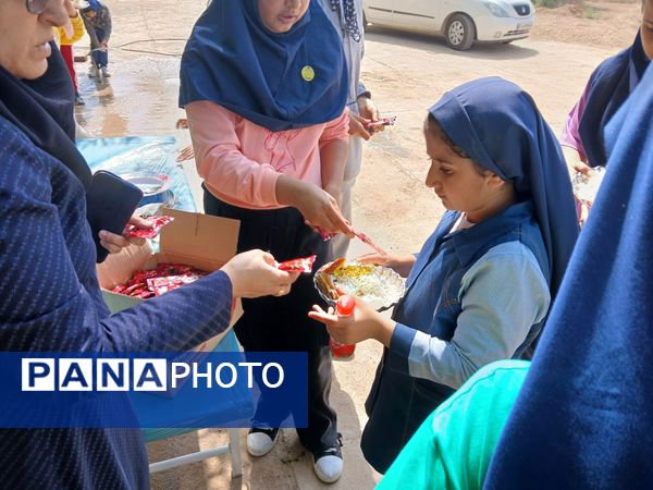 اردوی دانش‌آموزان مدرسه هیأت امنایی ضحی ۲ در روستای زوارم شیروان