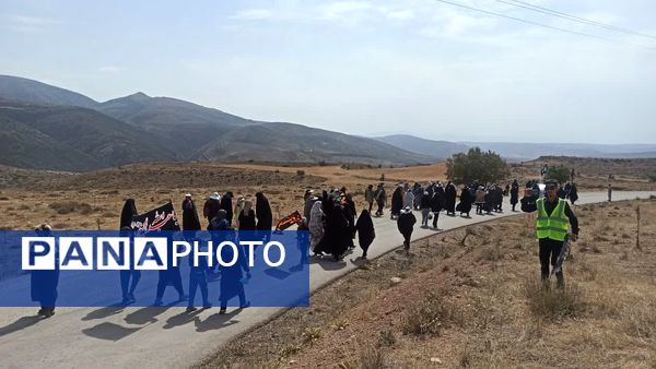 پیاده‌روی هیات روستای زرد تا امام زاده روستای کاستان