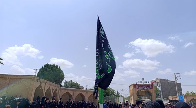 آیین عزاداری اربعین حسینی در امامزاده سلطان ابراهیم (ع) شهر کهنه