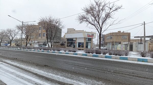 بارش نعمت الهی برف در شهرستان زیبای نیشابور 