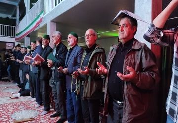 مراسم شب بیست و یکم ماه رمضان در مسجد جامع شهر بار نیشابور