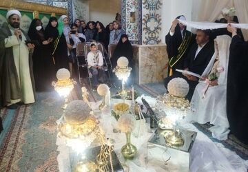 پیوند آسمانی در امامزادگان دو خاتون شهرکرد