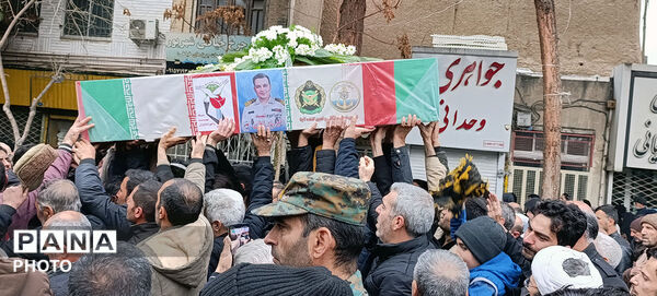 تشییع دو شهید شهرستان بجنورد در استان خراسان شمالی 
