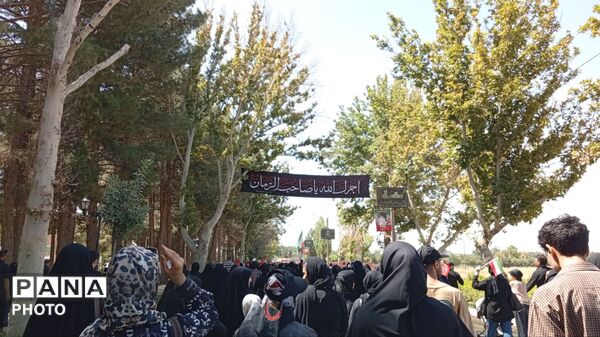 زائرانِ نرسیده به حریم؛ خروشِ اربعینی‌ها در قلبِ نیشابور