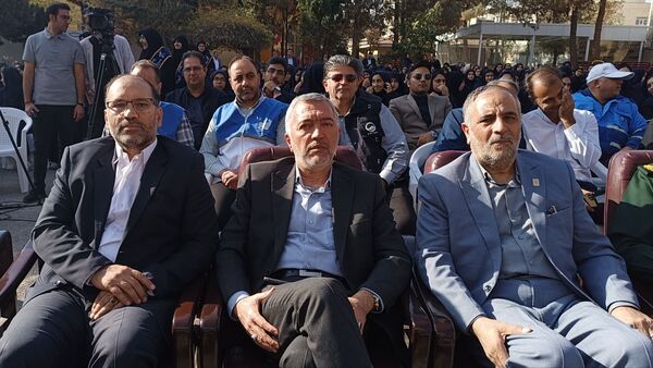 آیین نواختن زنگ پدافند غیرعامل در ناحیه شش مشهد