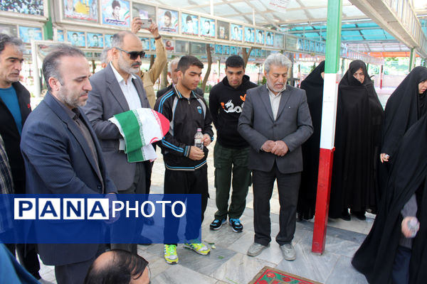 تجدید میثاق جودوکاران قم با شهدا